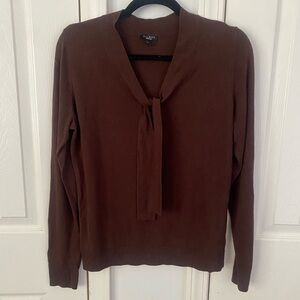 TALBOTS sweater tie shirt